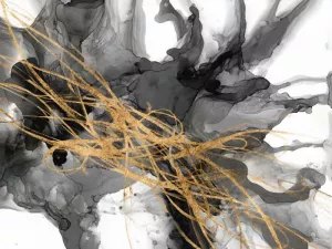 Golden Vortex II by Jennifer Goldberger Oil Painting