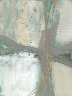 Golden Weave II Oil painting by Jennifer Goldberger