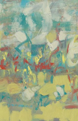 Graffiti Abstract I Oil painting by Jennifer Goldberger