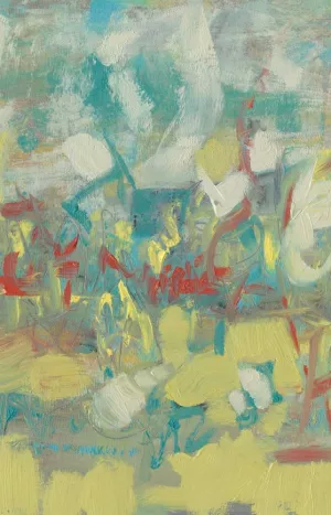 Graffiti Abstract I by Jennifer Goldberger Oil Painting