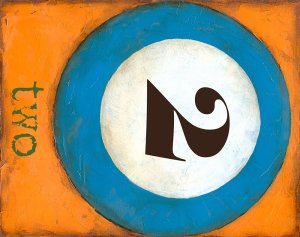 Graphic Pool II by Jennifer Goldberger Oil Painting