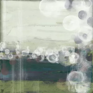 Horizon Spheres I Oil Painting by Jennifer Goldberger - Contemporary