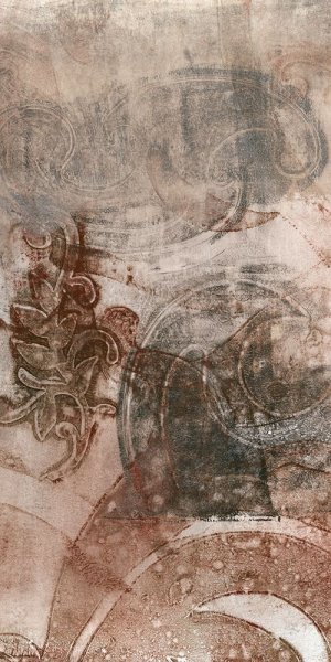 Layered Filigree I by Jennifer Goldberger Oil Painting
