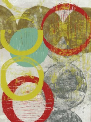 Layers & Circles II by Jennifer Goldberger Oil Painting