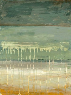 Marine Abstract I by Jennifer Goldberger Oil Painting