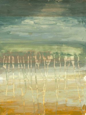 Marine Abstract II by Jennifer Goldberger Oil Painting