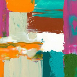 Neon City III by Jennifer Goldberger Oil Painting
