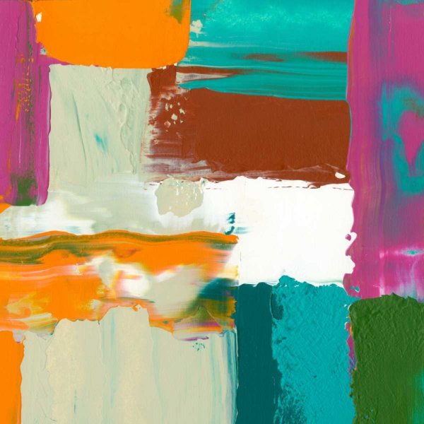 Neon City III by Jennifer Goldberger - Hand-Painted Oil Painting Reproduction
