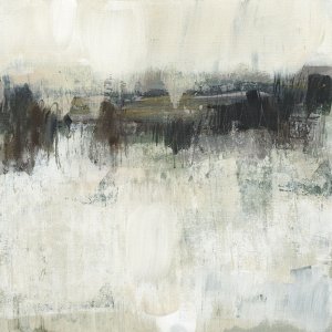 Neutral Horizon Line I by Jennifer Goldberger Oil Painting