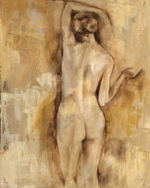 Nude Figure Study V by Jennifer Goldberger - Hand-Painted Oil Painting Reproduction