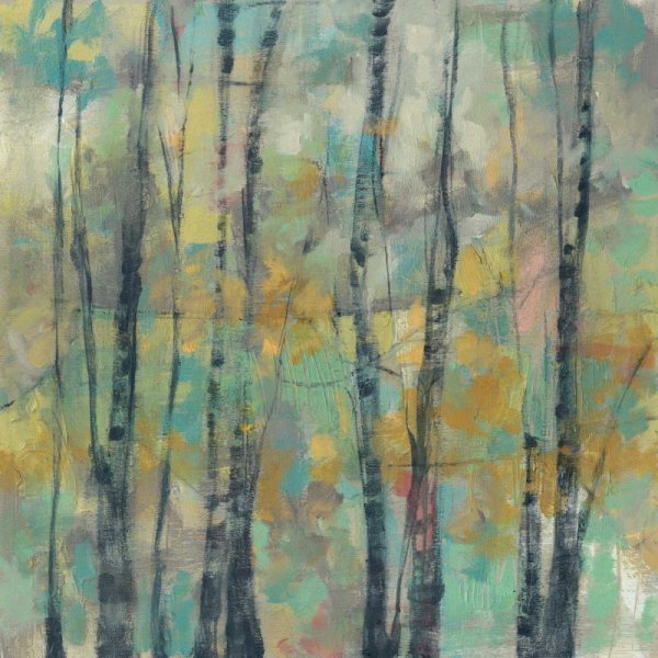 Pastel Arbor II by Jennifer Goldberger - Hand-Painted Oil Painting Reproduction