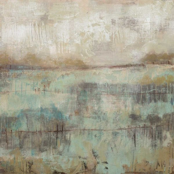Pastels and Rust II by Jennifer Goldberger - Hand-Painted Oil Painting Reproduction