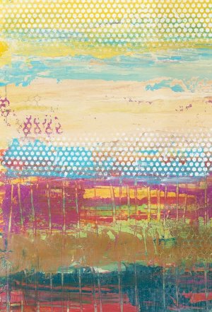 Pixel Plane I by Jennifer Goldberger Oil Painting