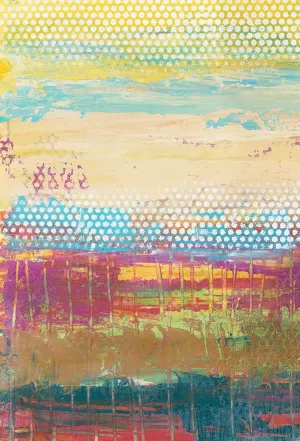 Pixel Plane I by Jennifer Goldberger Oil Painting
