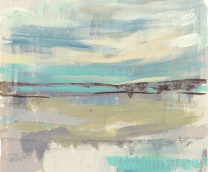 Planes of Blue I by Jennifer Goldberger Oil Painting