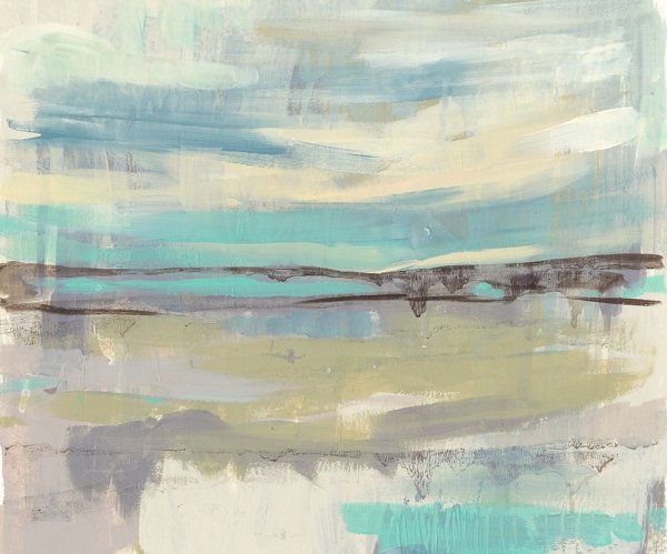 Planes of Blue I by Jennifer Goldberger - Hand-Painted Oil Painting Reproduction