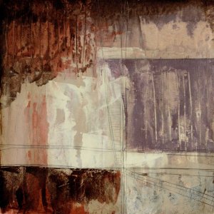 Plum Earth I by Jennifer Goldberger Oil Painting