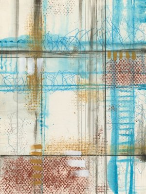 Primary Lineage V Oil Painting by Jennifer Goldberger - Contemporary
