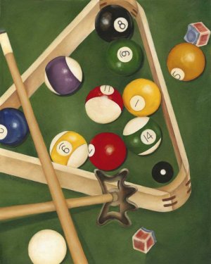 Rackem Up II by Jennifer Goldberger Oil Painting