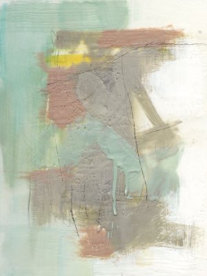 Retro Splash IV by Jennifer Goldberger Oil Painting