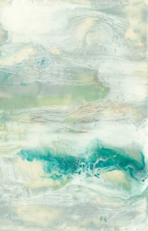 Serene Seafoam I by Jennifer Goldberger Oil Painting