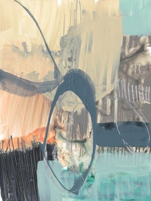 Sorbet Abstract I by Jennifer Goldberger Oil Painting