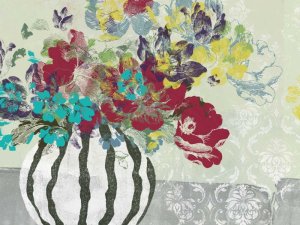 Spray of Flowers I by Jennifer Goldberger Oil Painting