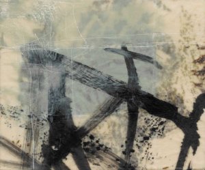 Sumi-e and Wax I Oil painting by Jennifer Goldberger