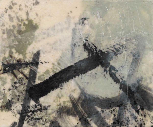 Sumi-e and Wax II by Jennifer Goldberger - Hand-Painted Oil Painting Reproduction