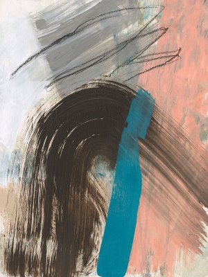 Swiped II Oil painting by Jennifer Goldberger