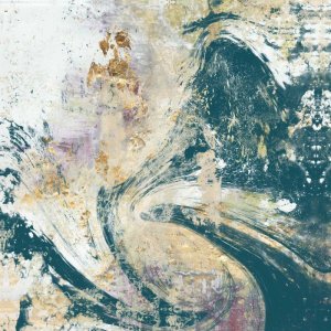 Teal Aerial Oil painting by Jennifer Goldberger