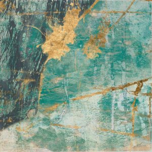 Teal Lace I Oil painting by Jennifer Goldberger