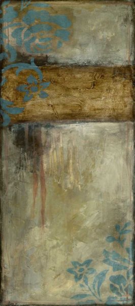 Teal Patina I (ST) by Jennifer Goldberger Oil Painting