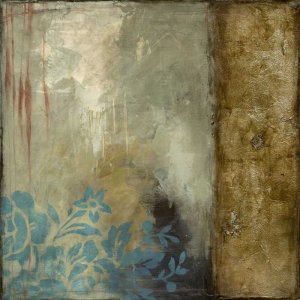 Teal Patina III (ST) by Jennifer Goldberger Oil Painting