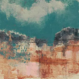 Teal Sky I Oil Painting by Jennifer Goldberger - Bestsellers