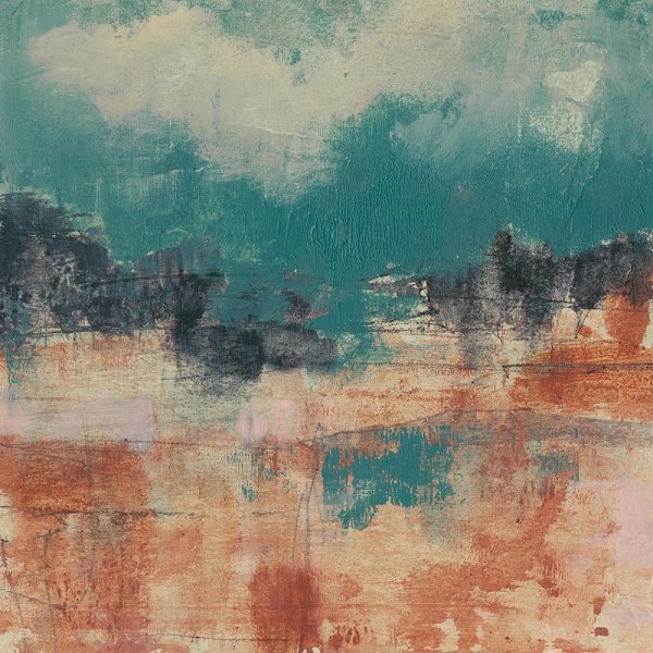 Main Product Photo of Teal Sky II Painting by Jennifer Goldberger