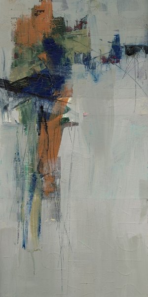 Traction II Oil painting by Jennifer Goldberger