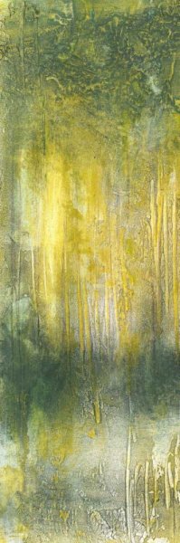 Treeline Abstract I by Jennifer Goldberger Oil Painting