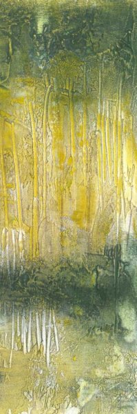 Treeline Abstract II Oil painting by Jennifer Goldberger