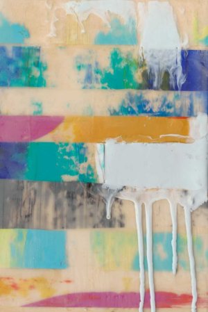 Vibrant Layers II Oil painting by Jennifer Goldberger