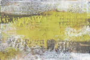 Yellow & Grey Serenity I Oil painting by Jennifer Goldberger