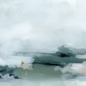 Abstracted Sea Foam III by Jennifer Paxton Parker Oil Painting