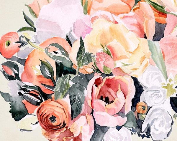 Main Product Photo of Autumn Bouquet II Painting by Jennifer Paxton Parker