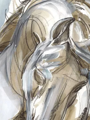 Horse Abstraction I by Jennifer Paxton Parker Oil Painting