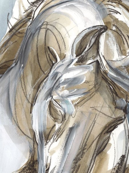 Main Product Photo of Horse Abstraction I Painting by Jennifer Paxton Parker