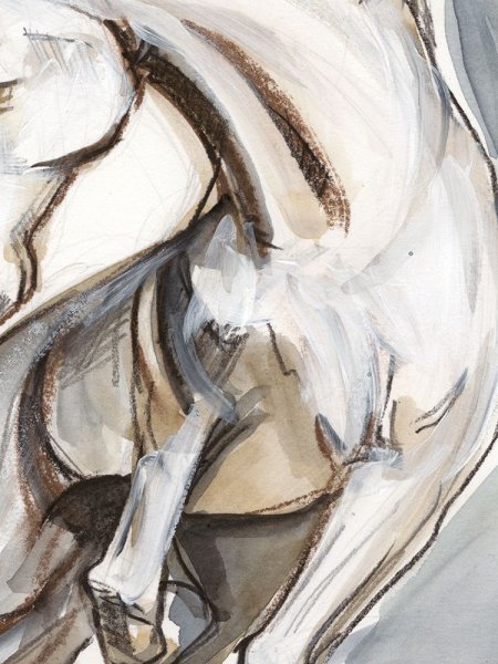 Main Product Photo of Horse Abstraction II Painting by Jennifer Paxton Parker