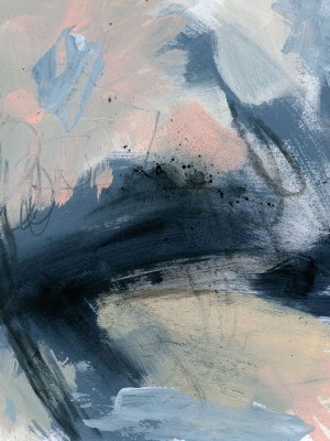 Pink Mist Abstract II by Jennifer Paxton Parker Oil Painting