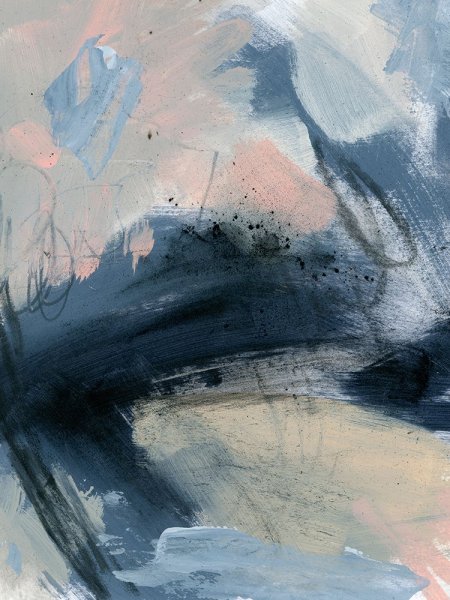 Main Product Photo of Pink Mist Abstract II Painting by Jennifer Paxton Parker