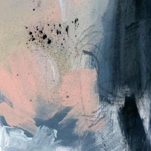 Pink Mist Abstract IV by Jennifer Paxton Parker Oil Painting