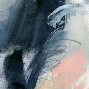 Pink Mist Abstract V by Jennifer Paxton Parker Oil Painting